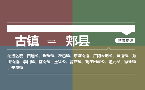 古镇到佳县物流专线（市/县-均可送达）