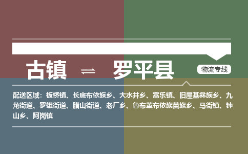 古镇到罗平县物流专线（市/县-均可送达）