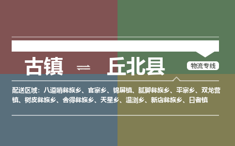 古镇到丘北县物流专线（市/县-均可送达）