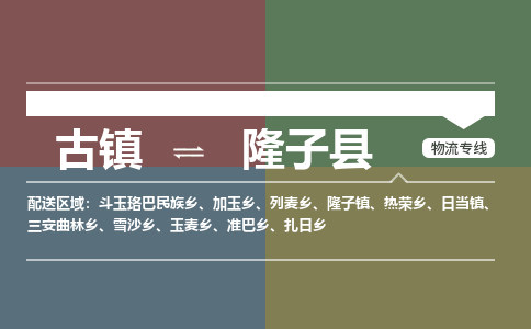 古镇到隆子县物流专线（市/县-均可送达）