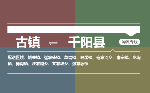 古镇到千阳县物流专线（市/县-均可送达）