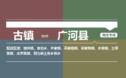 古镇到广河县物流专线（市/县-均可送达）