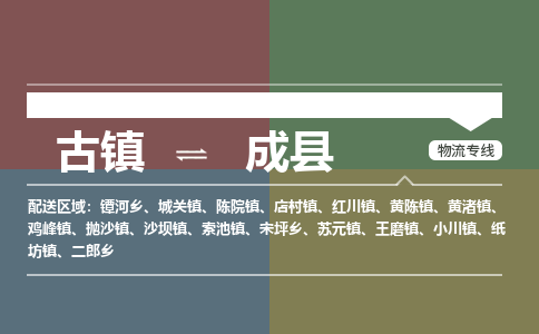 古镇到成县物流专线（市/县-均可送达）