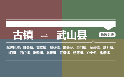 古镇到武山县物流专线（市/县-均可送达）