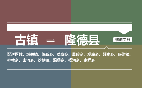 古镇到隆德县物流专线（市/县-均可送达）