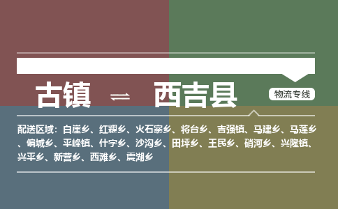 古镇到西吉县物流专线（市/县-均可送达）