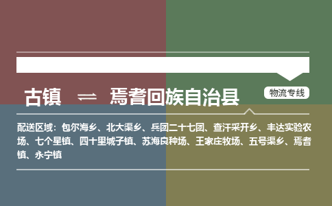 古镇到焉耆回族自治县物流专线（市/县-均可送达）