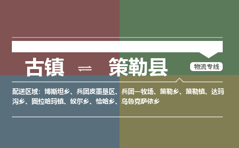 古镇到策勒县物流专线（市/县-均可送达）