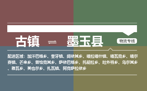 古镇到墨玉县物流专线（市/县-均可送达）