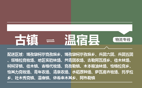 古镇到温宿县物流专线（市/县-均可送达）